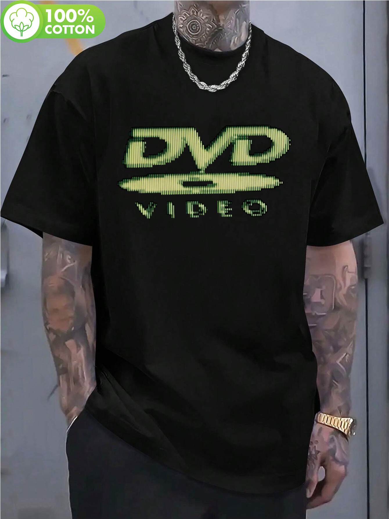 Retro Gaming Design - Men's 90s Retro DVD Video T-Shirt/Jacket