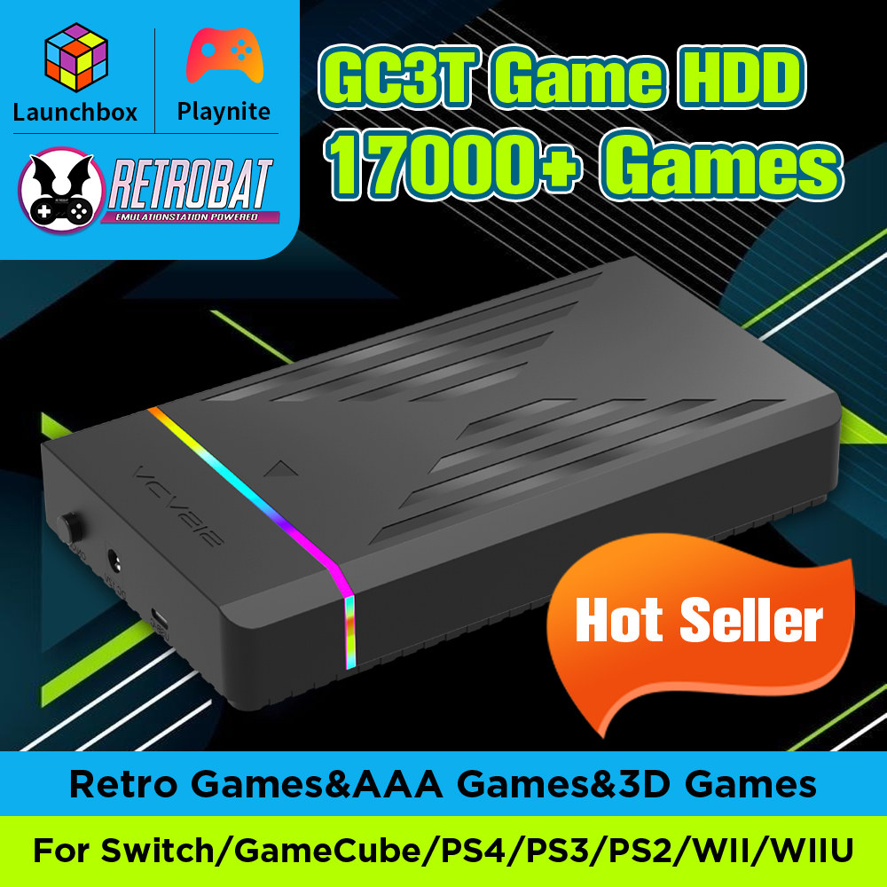 Retro Gaming Design - 3TB Retro Gaming Hard Drive With