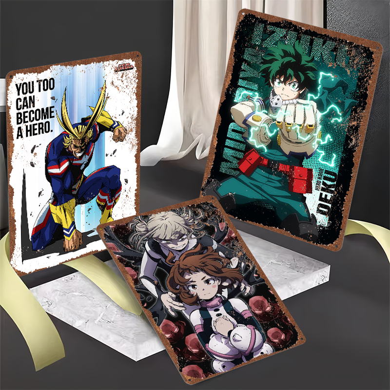 My Hero Academia Tinplate Post - Retro Gaming Desk avaliação e preço