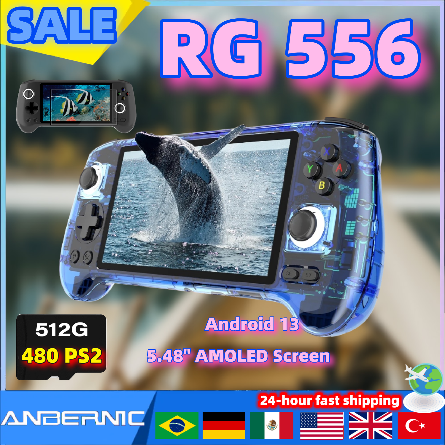 ANBERNIC RG556 Retro Video Gam - Retro Gaming Android avaliação e preço