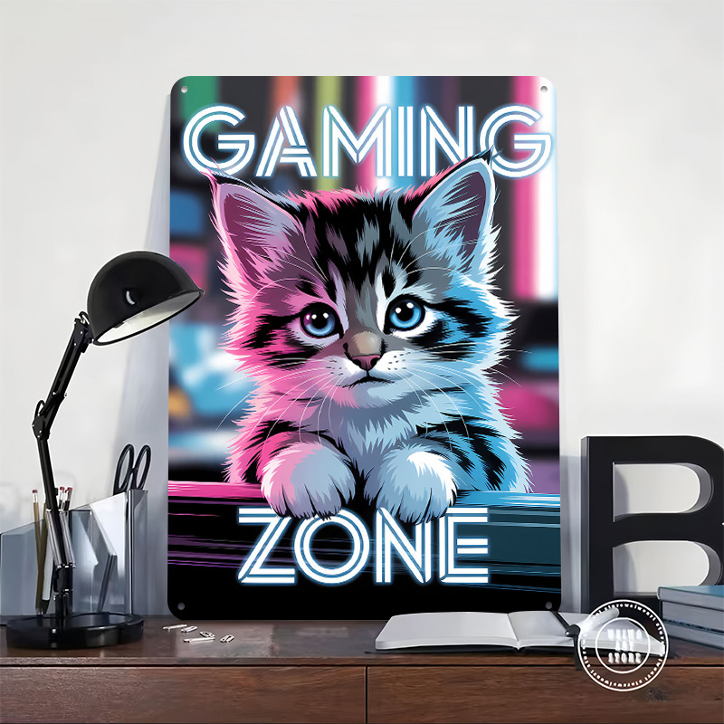 Gaming Zone Kitten Printed Pos - Retro Gaming Zone avaliação e preço