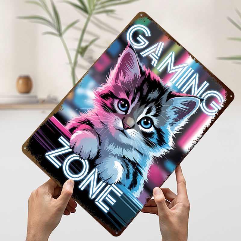 Gaming Zone Kitten Printed Pos - Retro Gaming Zone avaliação e preço