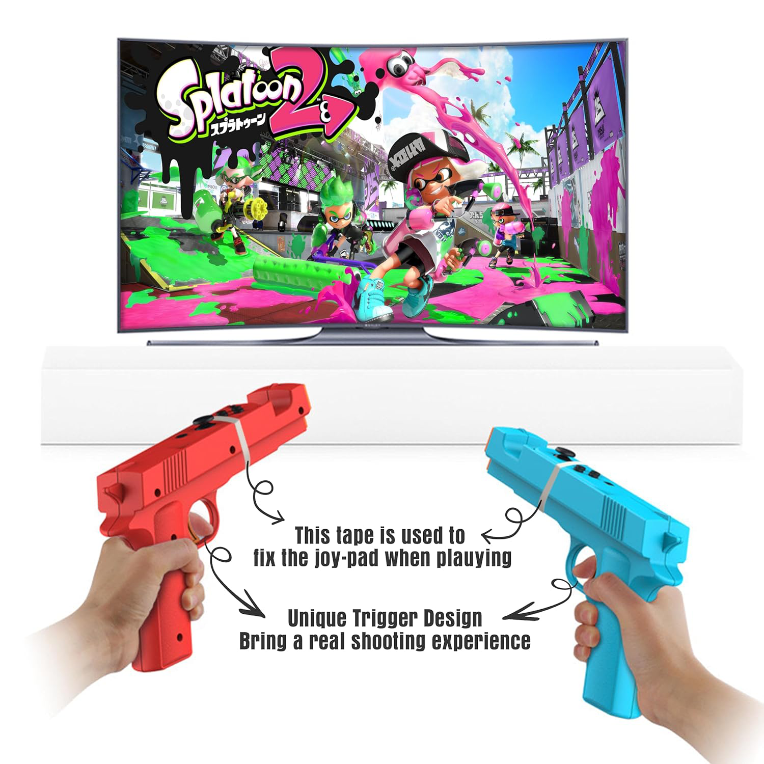 2 Pcs Shooting Game Gun for Sw - Retro Gaming Gun avaliação e preço