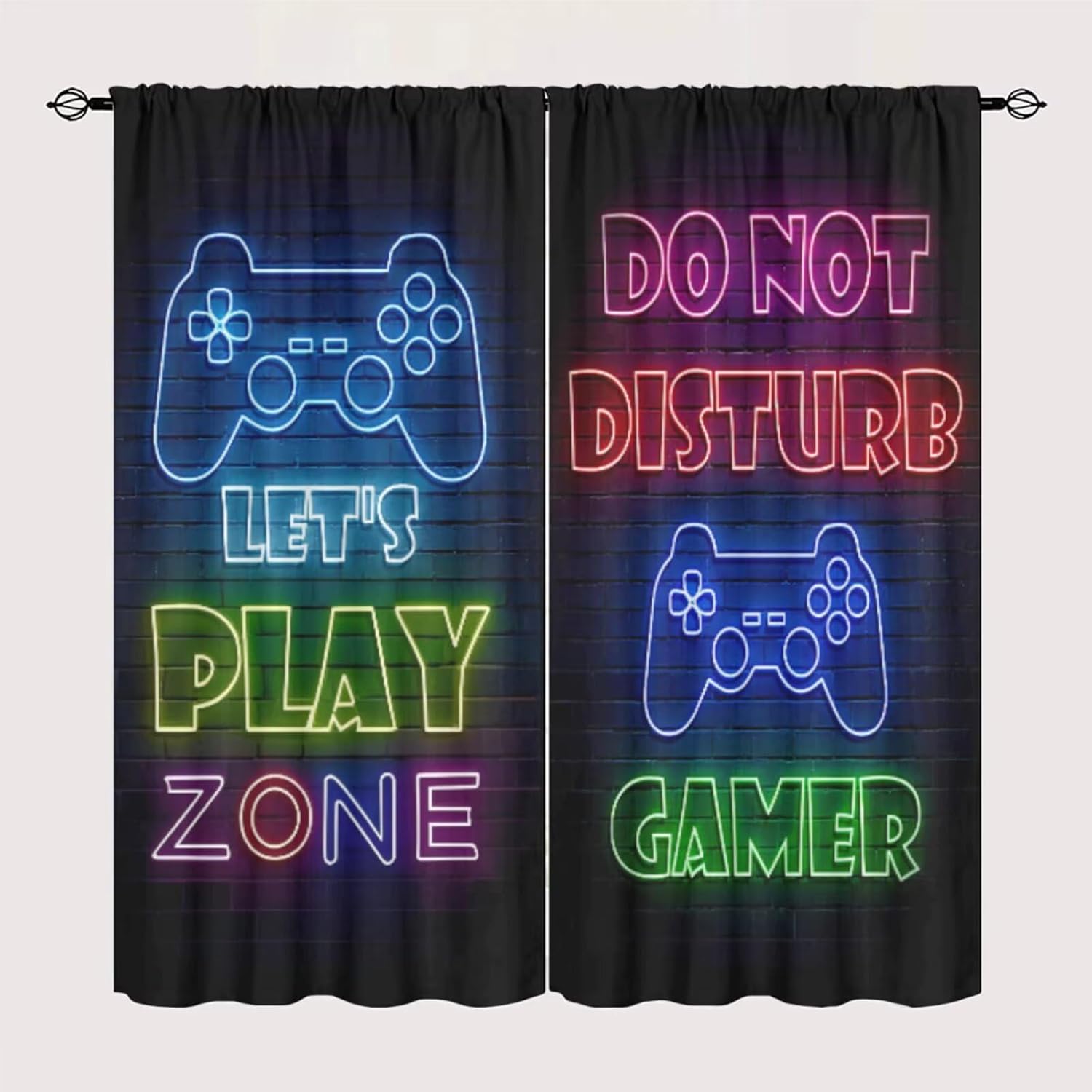 Gaming Gamer Curtain Curtains  - Retro Gaming Zone avaliação e preço