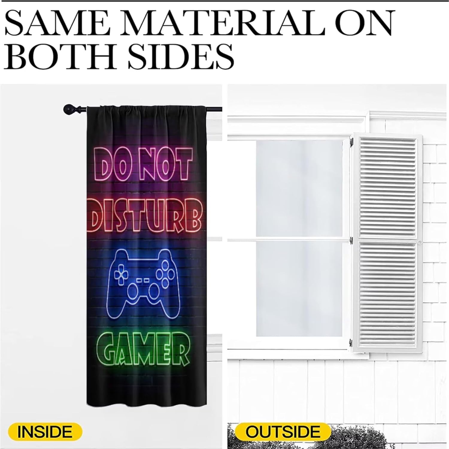 Gaming Gamer Curtain Curtains  - Retro Gaming Zone avaliação e preço