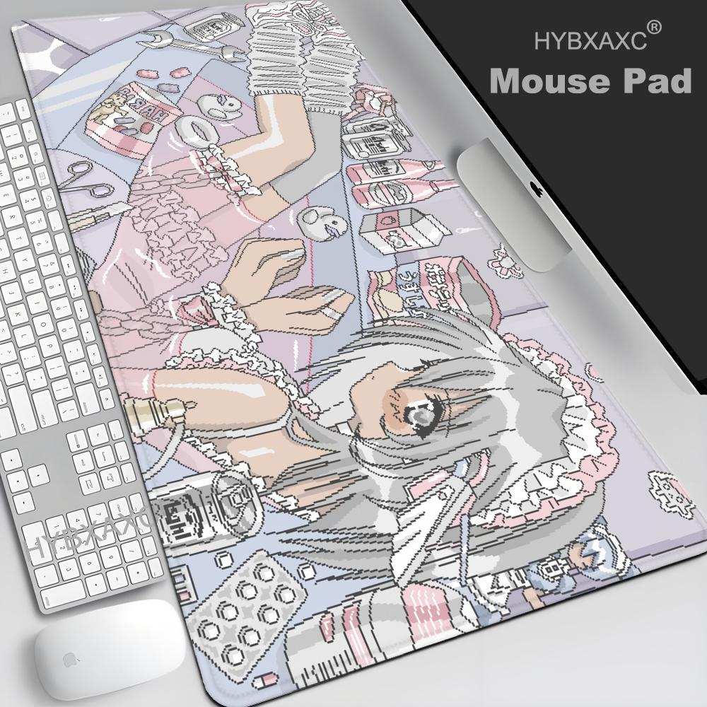 Pixel Art Anime Girl Mouse Pad - Retro Gaming Desk Setup avaliação e preço