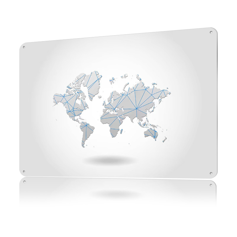 World Map Tinplate Poster Cust - World Of Retro Gaming avaliação e preço