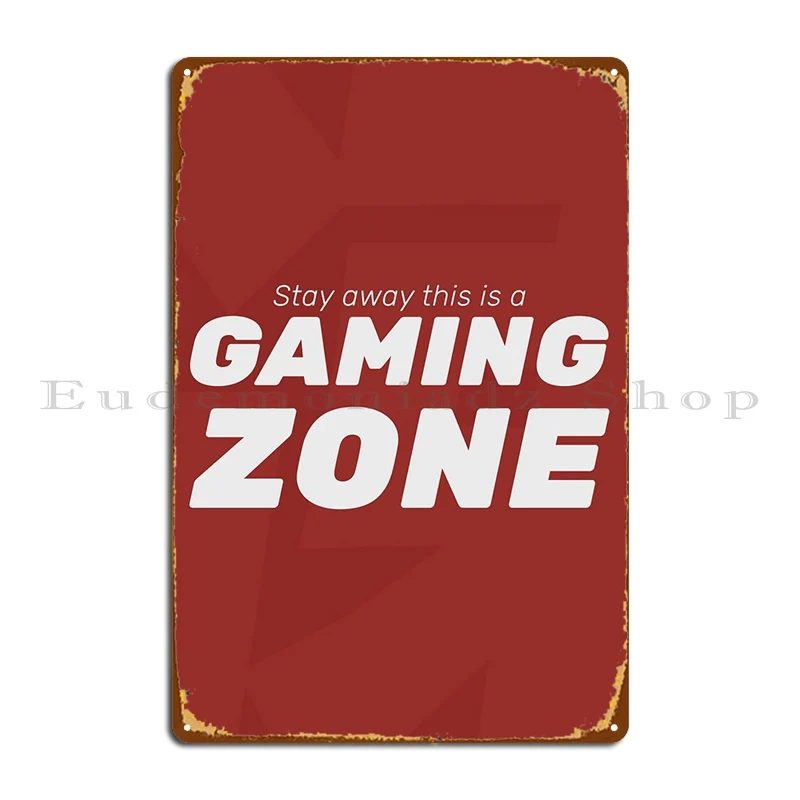 Stay Away Gaming Zone Metal Si - Retro Gaming Zone avaliação e preço