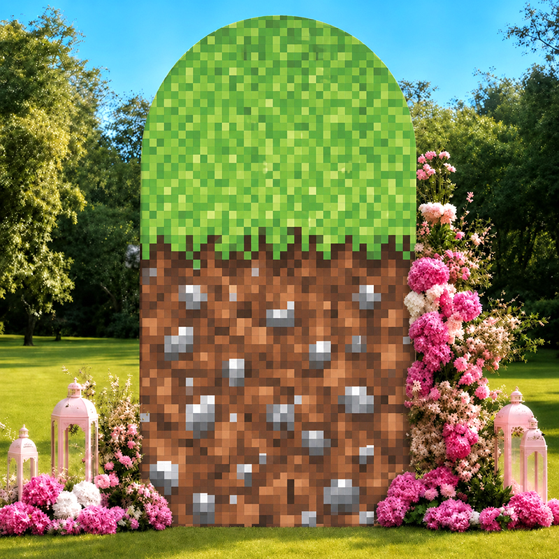 Retro Pixel World Arch Backdro - World Of Retro Gaming avaliação e preço
