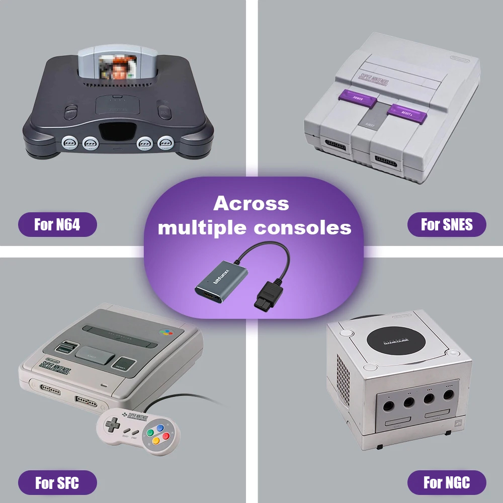 Bitfunx 720P Svideo / AV To HD - Retro Gaming Design avaliação e preço