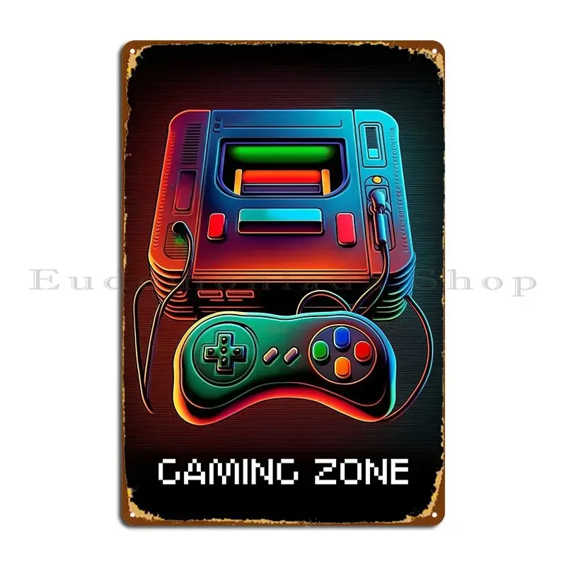 Retro Gaming Zone Metal Sign P - Retro Gaming Zone avaliação e preço