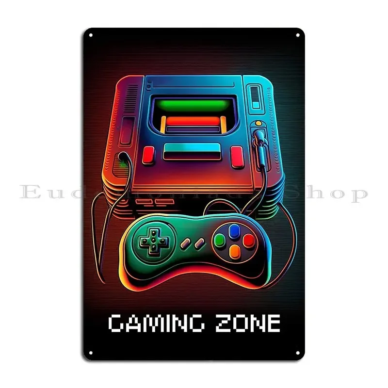 Retro Gaming Zone Metal Sign P - Retro Gaming Zone avaliação e preço