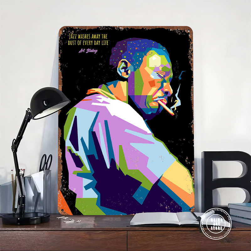 Art Blakey Printed Poster Cust - Retro Gaming Desk avaliação e preço