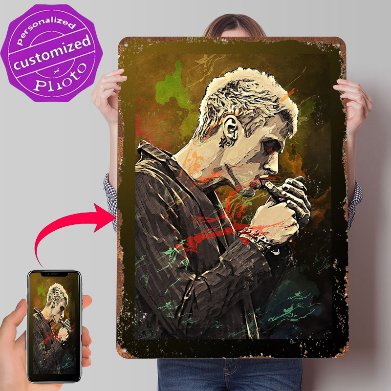 Machine Gun Kelly Tin Poster C - Retro Gaming Gun avaliação e preço