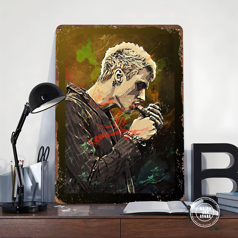 Machine Gun Kelly Tin Poster C - Retro Gaming Gun avaliação e preço