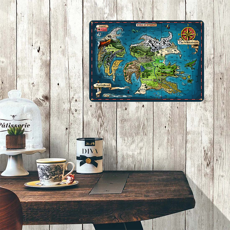 World of Mythflict Fantasy Map - World Of Retro Gaming avaliação e preço