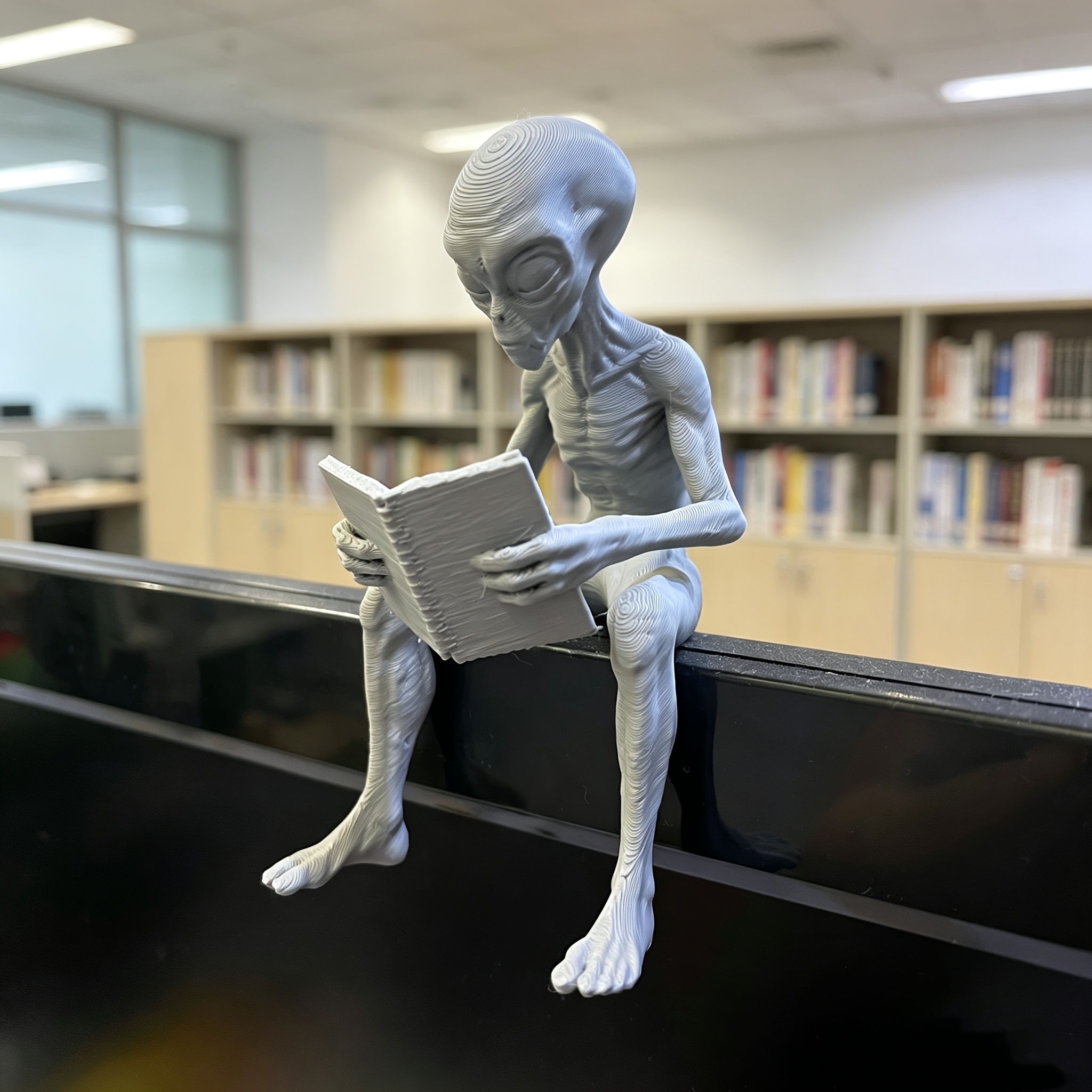 Reading Alien Mini Figurines 3 - Retro Gaming Desk Setup avaliação e preço