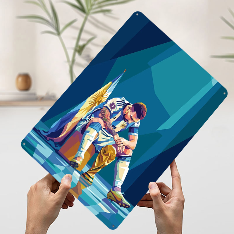 Lionel Messi With Trophy Poste - Retro Gaming Desk avaliação e preço