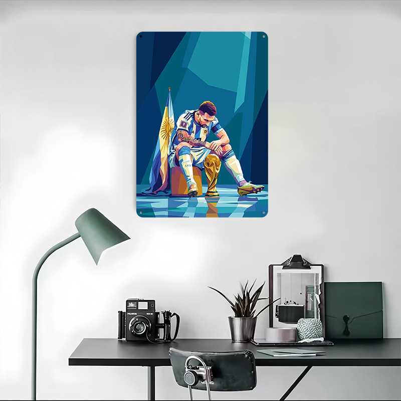 Lionel Messi With Trophy Poste - Retro Gaming Desk avaliação e preço