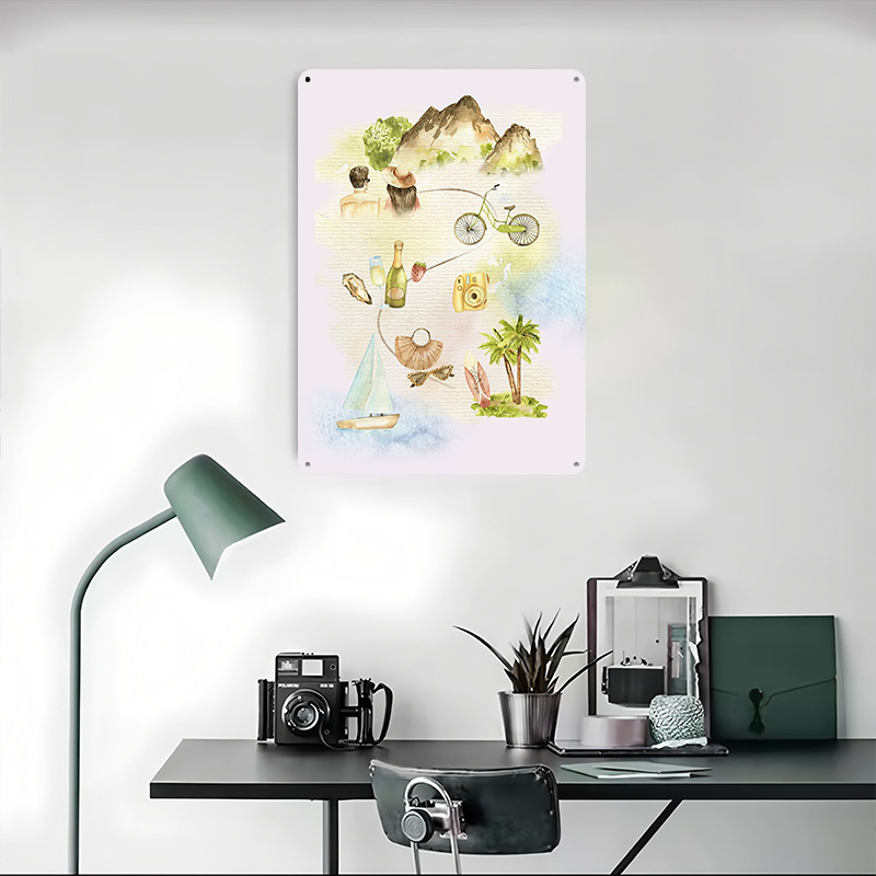 Travel the World Printed Poste - World Of Retro Gaming avaliação e preço