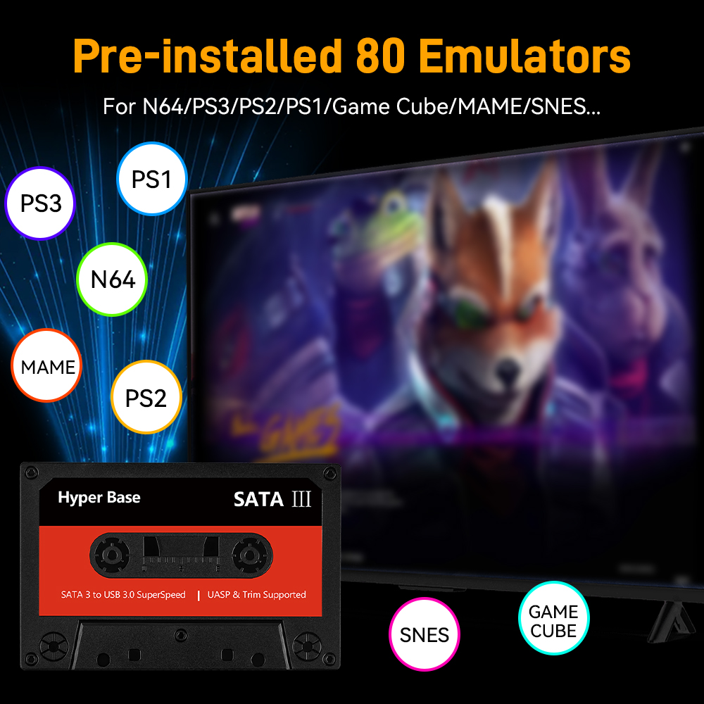 Batocera 500G/2T Emulator Game - Retro Gaming Design avaliação e preço