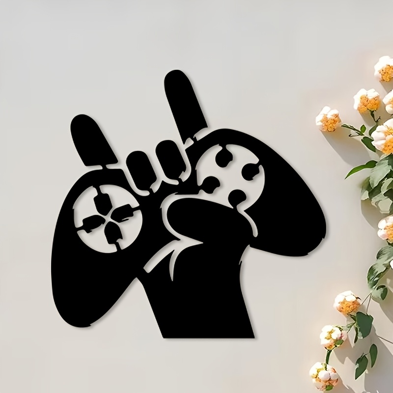 Retro Gaming Hand Metal Wall A - Retro Gaming Art avaliação e preço