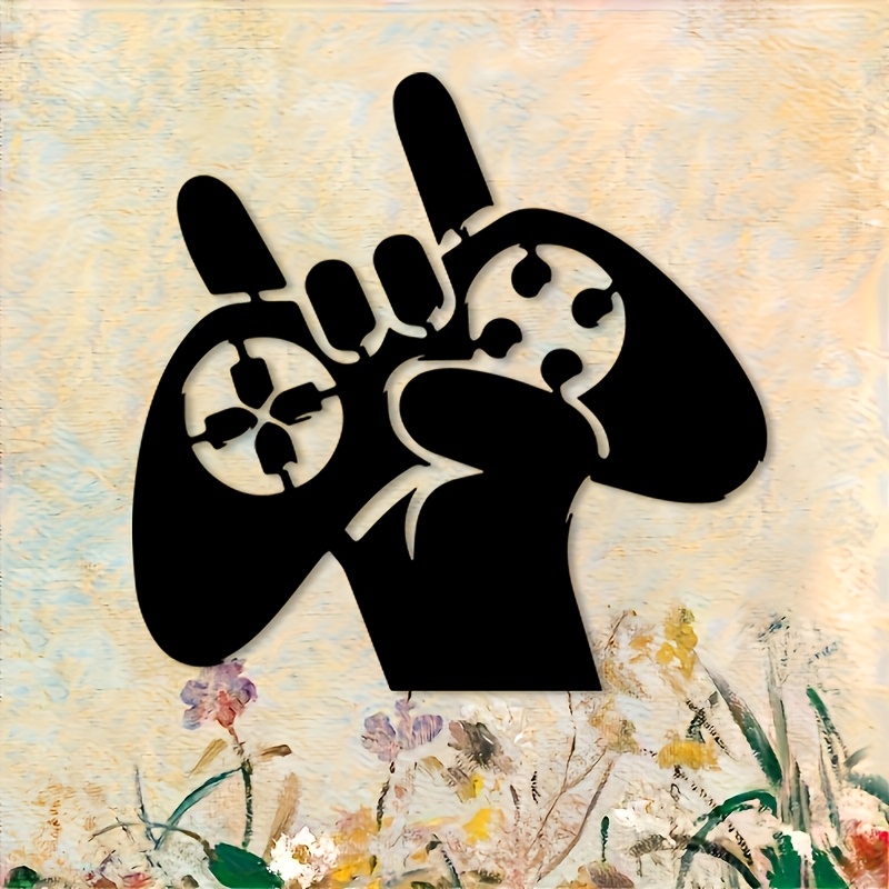 Retro Gaming Hand Metal Wall A - Retro Gaming Art avaliação e preço
