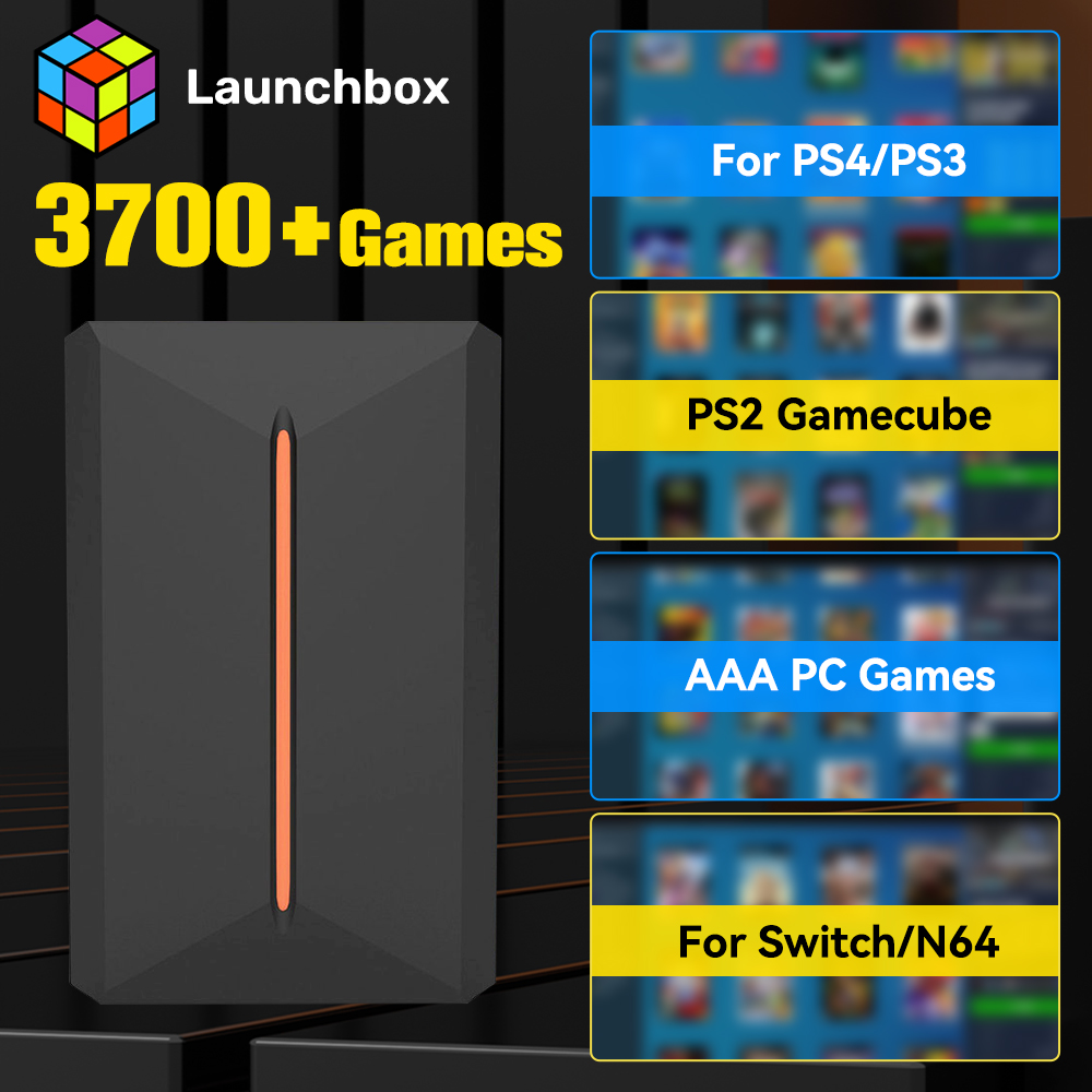 Launchbox 500GB External Game  - Retro Gaming Design avaliação e preço