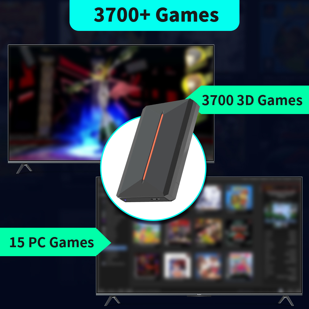 Launchbox 500GB External Game  - Retro Gaming Design avaliação e preço