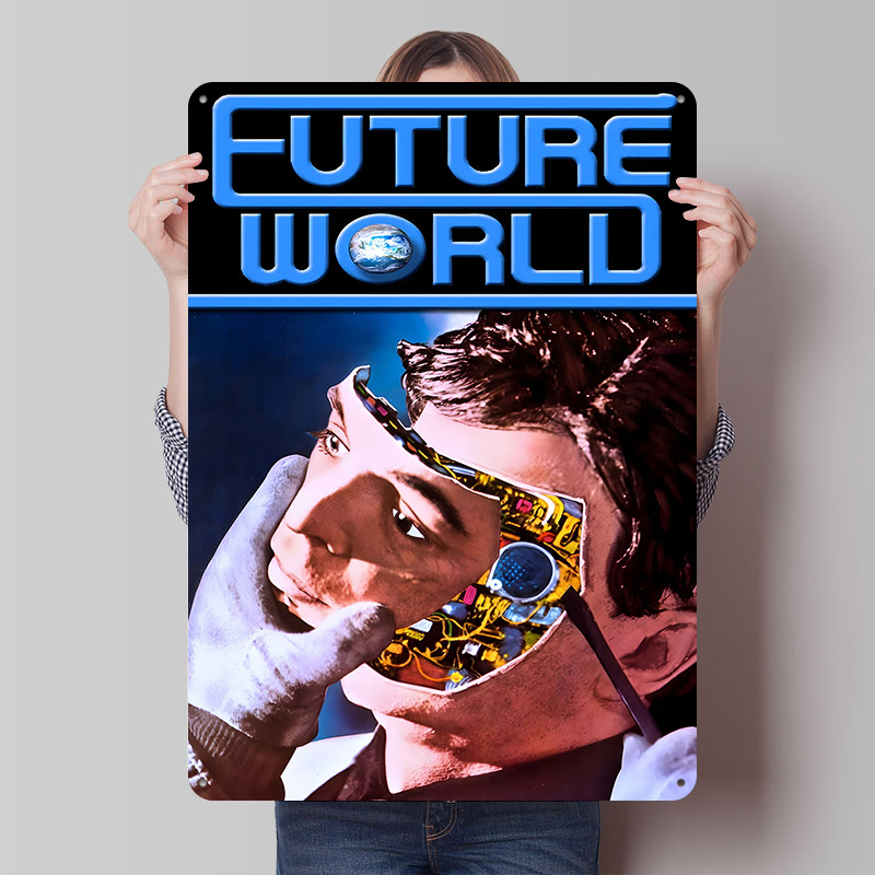 Future World Movies Tin Plaque - World Of Retro Gaming avaliação e preço