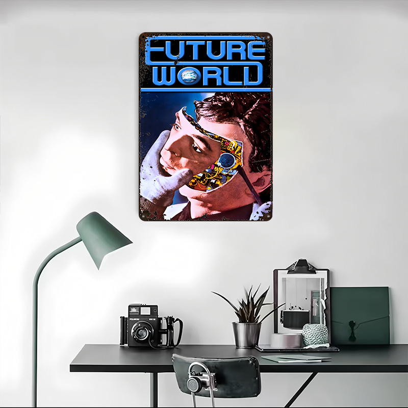 Future World Movies Tin Plaque - World Of Retro Gaming avaliação e preço