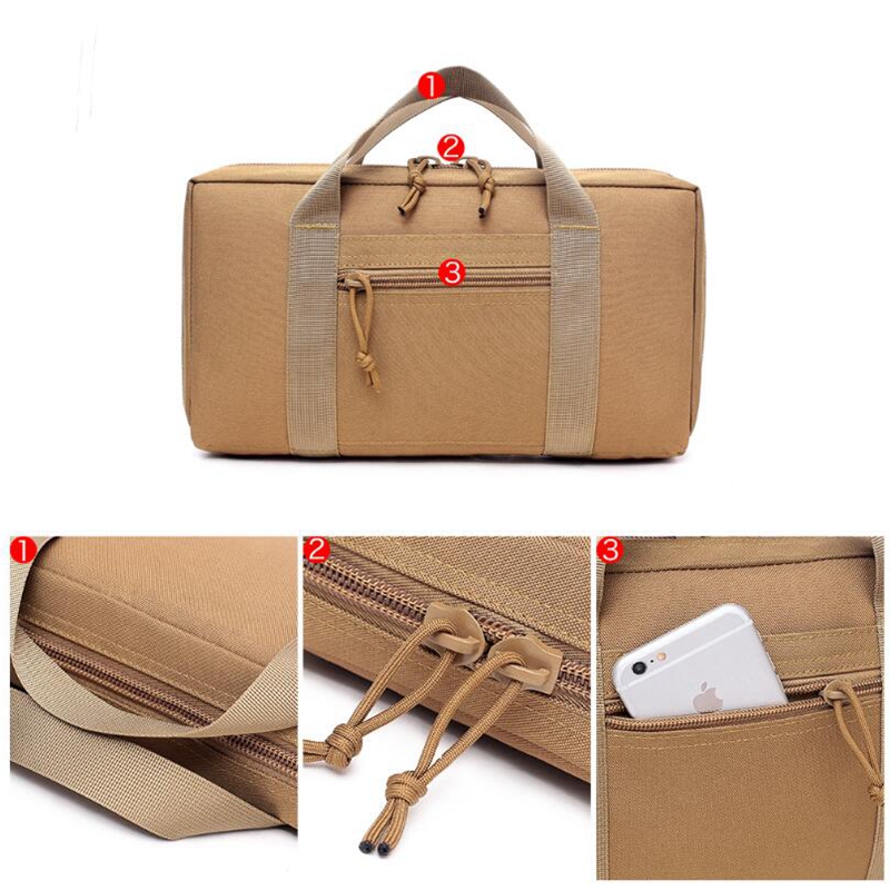 Tactical Pistol Gun Bag Case f - Game Cartridge Case avaliação e preço