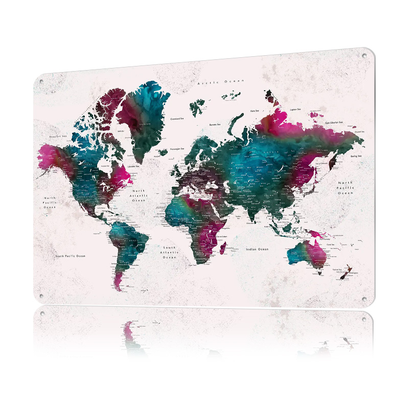 Detailed World Map Iskha Light - World Of Retro Gaming avaliação e preço