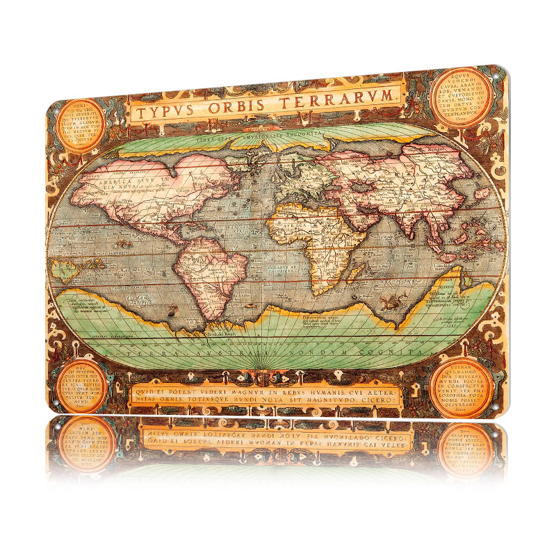 Old Map of the World Printed P - World Of Retro Gaming avaliação e preço