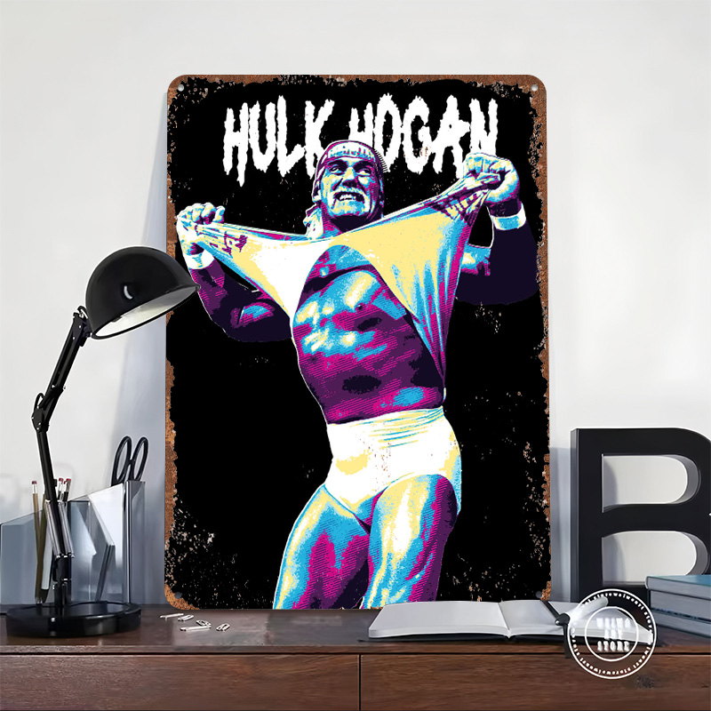 Hulk Hogan Printed Posters Cus - Retro Gaming Desk avaliação e preço
