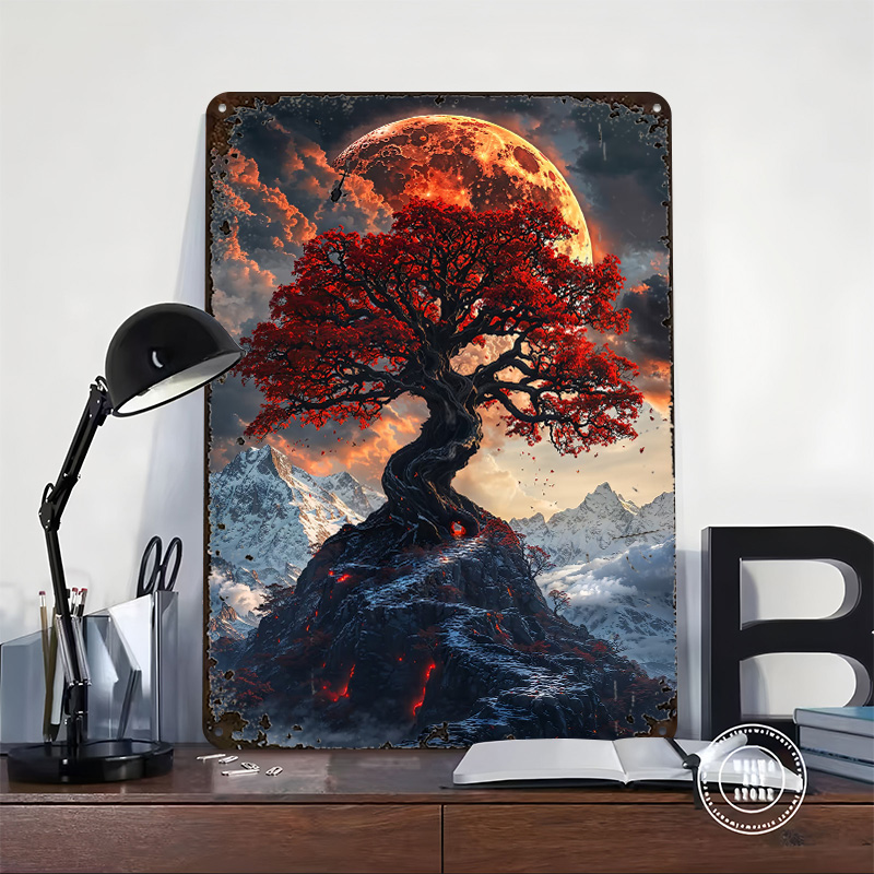 The Ashen World Tree Metal Pos - World Of Retro Gaming avaliação e preço
