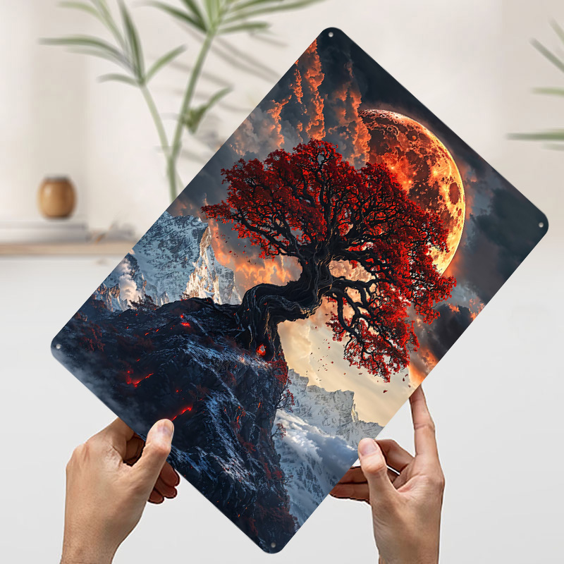 The Ashen World Tree Metal Pos - World Of Retro Gaming avaliação e preço
