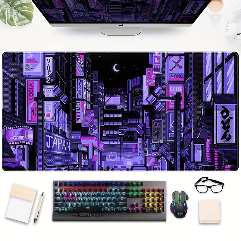 XXL Tokyo Street Desk Mat,Vibr - Retro Gaming Desk Setup avaliação e preço