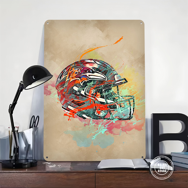 Baltimore Ravens Helmet Printi - Retro Gaming Desk avaliação e preço