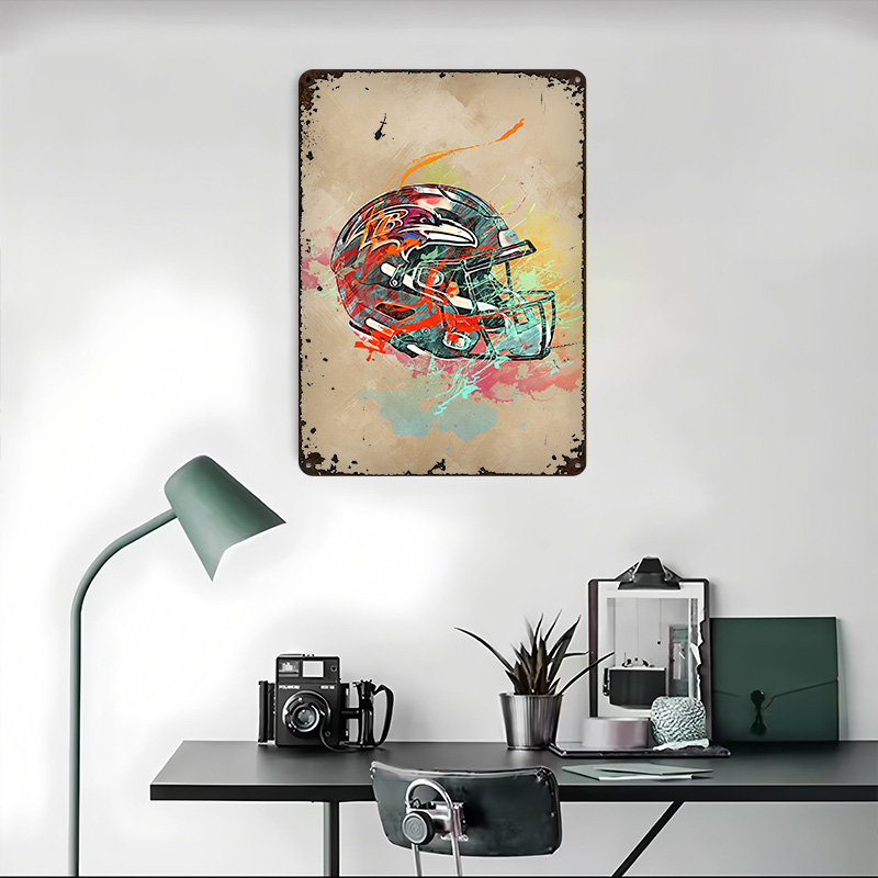 Baltimore Ravens Helmet Printi - Retro Gaming Desk avaliação e preço