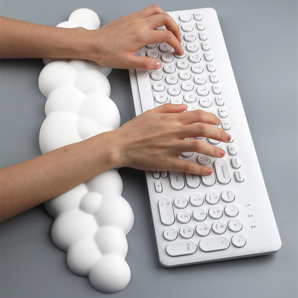 Mouse pad with wrist rest keyb - Retro Gaming Art avaliação e preço