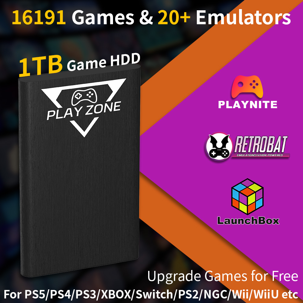 Play Zone 1TB Portable Gaming  - Retro Gaming Zone avaliação e preço