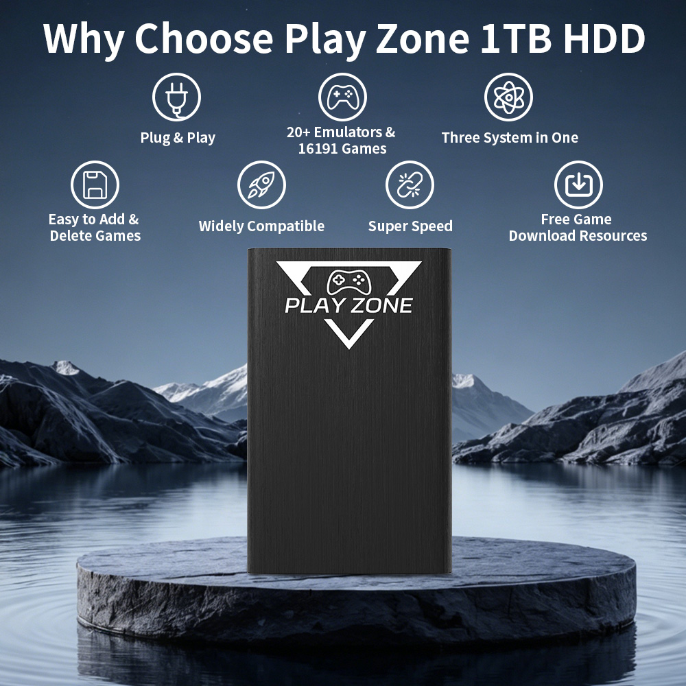 Play Zone 1TB Portable Gaming  - Retro Gaming Zone avaliação e preço