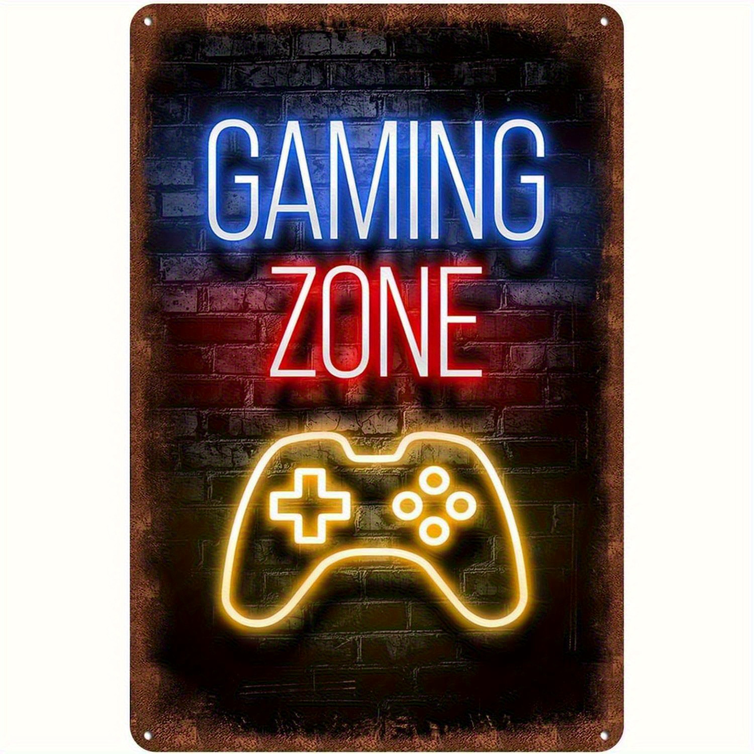 Vintage Gaming Zone Metal Tin  - Retro Gaming Zone avaliação e preço