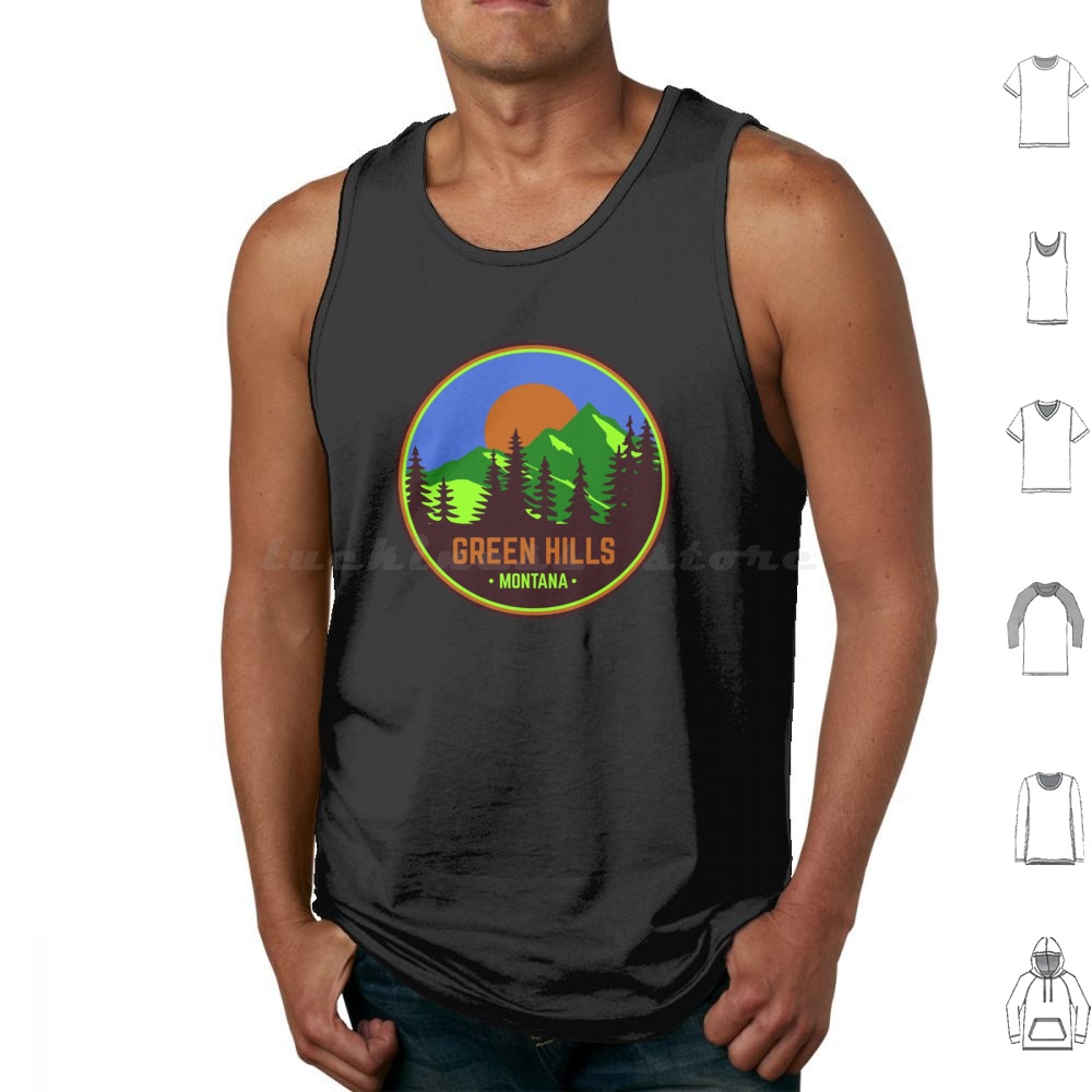 Green Hills Montana Tank Tops  - Retro Gaming Zone avaliação e preço