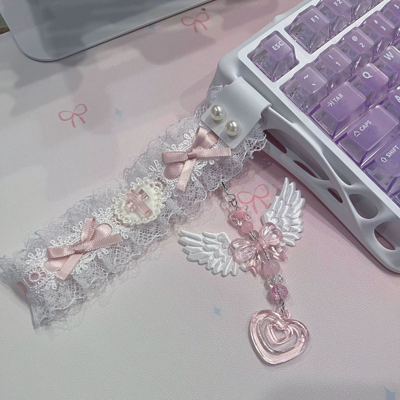 Lace Keyboard Strap Ribbon Uni - Retro Gaming Desk Setup avaliação e preço