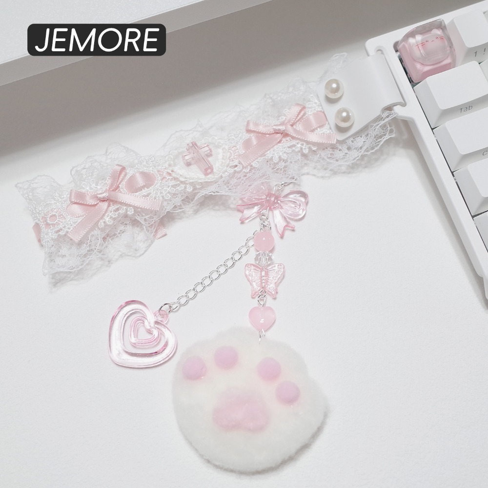 Lace Keyboard Strap Ribbon Uni - Retro Gaming Desk Setup avaliação e preço