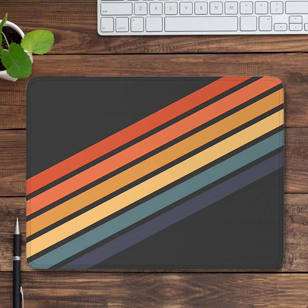Retro Stripes 70s Style Mouse  - Retro Gaming Desk avaliação e preço