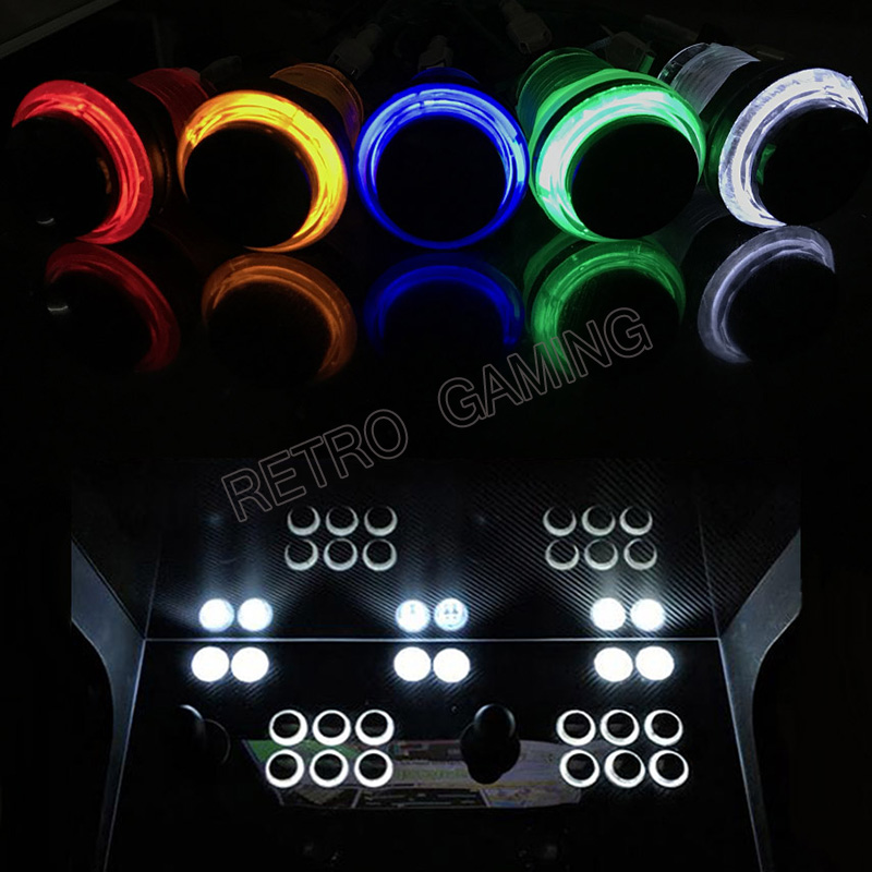 12pcs 6 Colors Arcade LED Push - Retro Gaming Store avaliação e preço