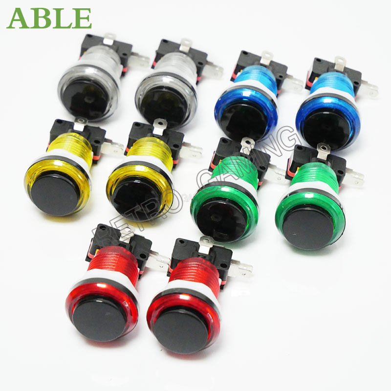 12pcs 6 Colors Arcade LED Push - Retro Gaming Store avaliação e preço